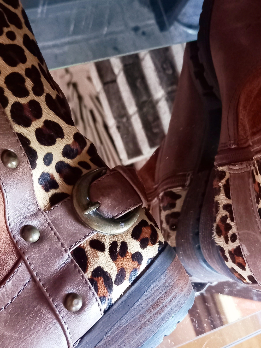 Leopard🐅 Brown Riding Boots - Picture 7 of 15